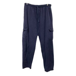Northern Elements Cargo Pants Size Small Pull On Elastic Waist Joggers Navy Blue